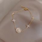 Rhinestone Shell Star Bracelet As Shown In Figure - One Size