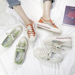 Lace Up Mesh Sneakers