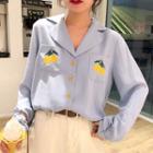 Fruit Embroidered Shirt