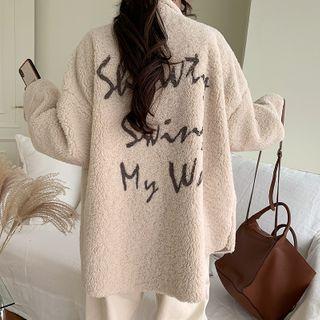 Letter Dumble Shirt Jacket