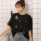 Short-sleeve Sequined Star T-shirt