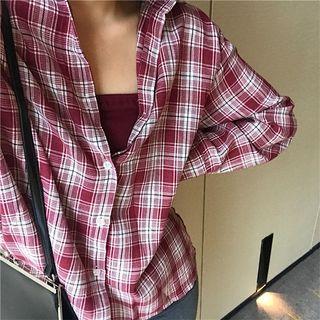 Plaid Shirt / Tube Top