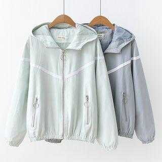 Zip Hooded Jacket / Cat Tie Shirt
