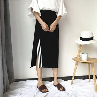 Slit Side Midi Skirt