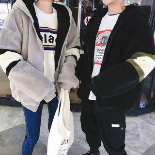 Couple Matching Hooded Fleece Jacket