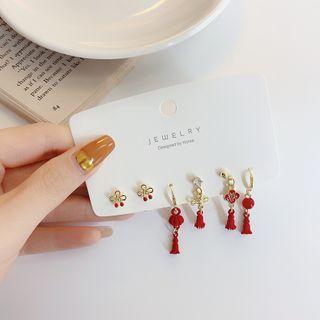 Set Of 4 / 6: Alloy Earring