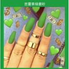 Plain Faux Nail Tips 169 - Green - One Size