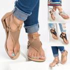 Perforated Ankle-strap Flat Sandals