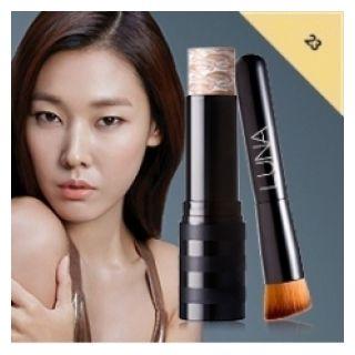 Luna - Essence Stick Foundation (#23 Medium Beige) 9.5g With Face Brush 2 Pcs