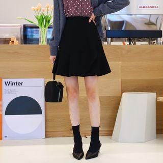 Ruffle-trim A-line Miniskirt