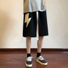 Lightning Bolt Embroidered Shorts