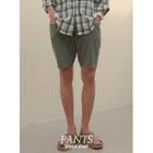 Band-waist Washed Balloon Shorts