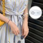 Sleeveless Striped Mini A-line Shirt Dress Transparent - One Size