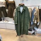 Collar Midi Trench Coat