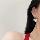 Bow Acrylic Alloy Dangle Earring E4499 - 1 Pair - Gold - One Size