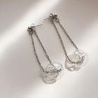 Glass Ball Dangle Earring 1 Pair - Transparent - One Size