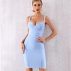 Spaghetti Strap Cupped Bodycon Dress