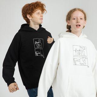 Comic Print Hoodie