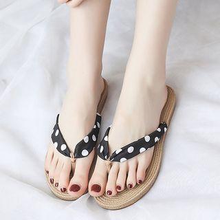 Printed Fabric Flip-flops