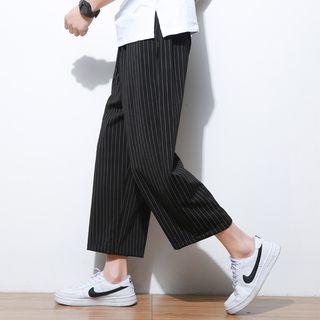 Couple Matching Cropped Wide-leg Pants