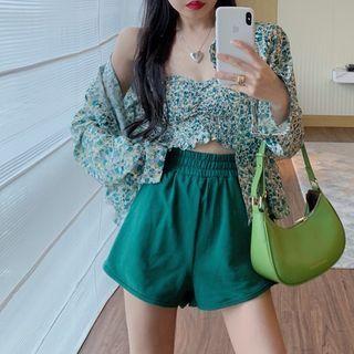 Floral Tube Top / Shirt / Shorts / Set