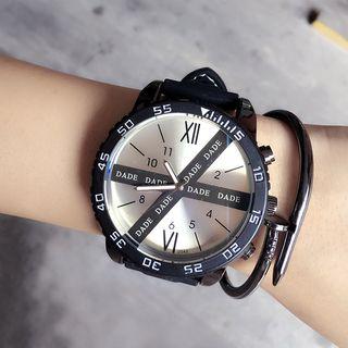 Roman Numeral Cross Silicone Strap Watch