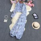 Set: Tie Dye Tube Top + Jacket + Harem Pants