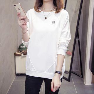 Letter-patch Pullover