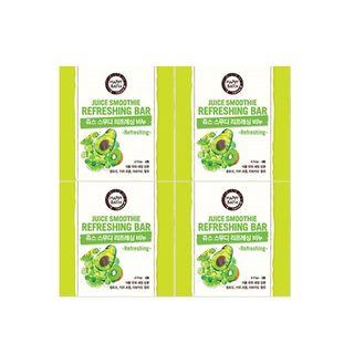 Happy Bath - Juice Smoothie Bar 90g X 4pcs (3 Types) Refreshing