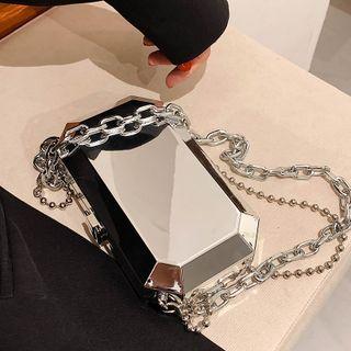 Chain Crossbody Bag Silver - One Size