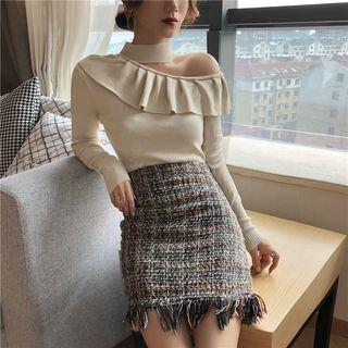Halter Cutout Knit Top
