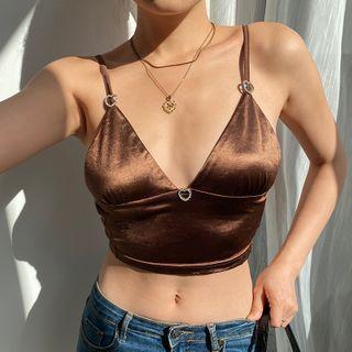 Satin Crop Top