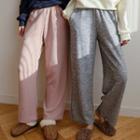 Pocket-side Knit Wide-leg Pants
