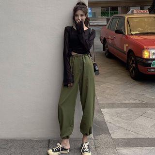 Harem Pants With Bungee Cord