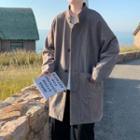Single Breasted Coat / Straight Leg Pants / Set