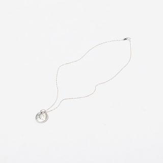 Silver Coin Pendant Necklace Silver - One Size