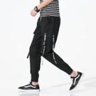 Lettering Strap Accent Jogger Pants