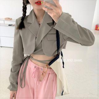 Cropped Blazer / Wide-leg Pants