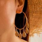 Hoop Earring 1 Pair - 14062 - Gold - One Size