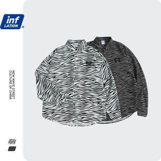 Zebra-print Loose Shirt