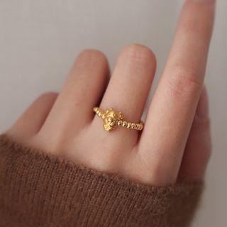 Ox Alloy Ring Ox Straing Ring - Gold - One Size