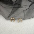 Faux Pearl U Shape Earring