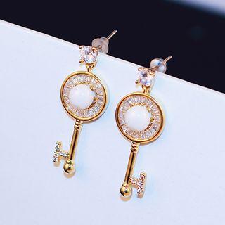 Key Ear Stud Gold - One Size