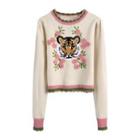 Tiger Embroidered Sweater