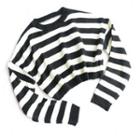 Two-tone Long-sleeve Knit Crop Top