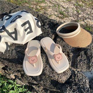Cartoon Bear Flip Flops