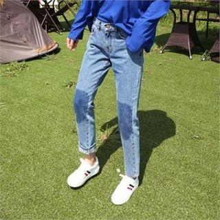 Color-block Harem Jeans