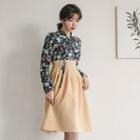 Hanbok Skirt (midi / Mustard Yellow)