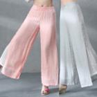 Layered Wide Leg Pants