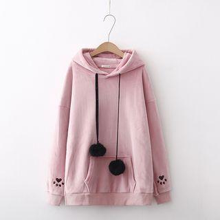 Rabbit Ear Pom Pom Hoodie